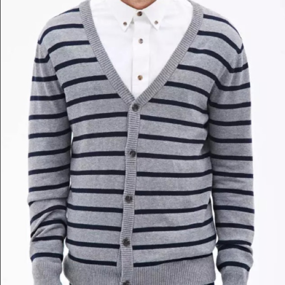 Large 21Men striped cardigan